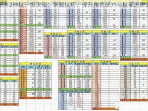 大乐斗2神技升级攻略：掌握技巧，提升角色战力与技能进阶之路