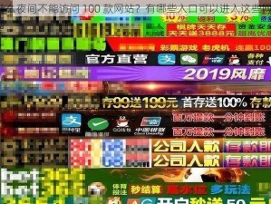 为什么夜间不能访问 100 款网站？有哪些入口可以进入这些网站？