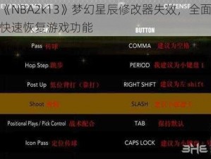 解决《NBA2k13》梦幻星辰修改器失效，全面指南助你快速恢复游戏功能