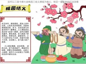 如何以三国卡牌大战桃园三结义牌组为核心，制定一套有效的打法攻略