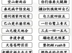 汉字找茬王第189关攻略详解：通关技巧与难点解析