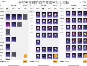 全民无双进阶魂石获取方法大揭秘