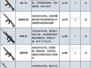 使命召唤 9 多人在线解锁顺序及武器数据大盘点