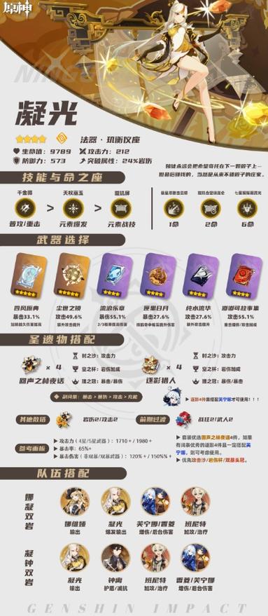 原神凝光输出手法详解:凝光技能连招与输出策略