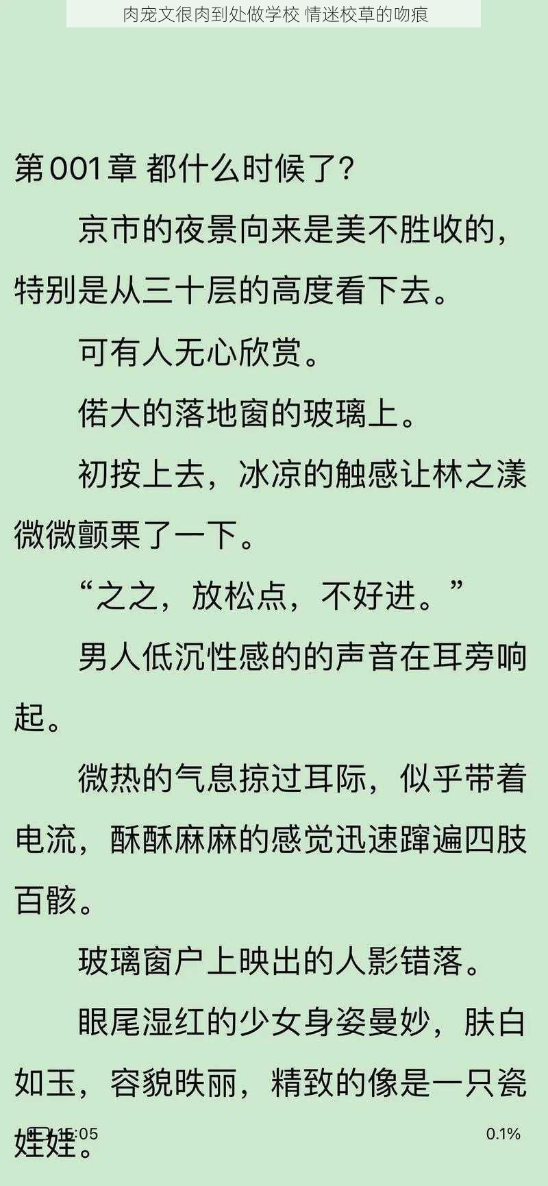 肉宠文很肉到处做学校 情迷校草的吻痕