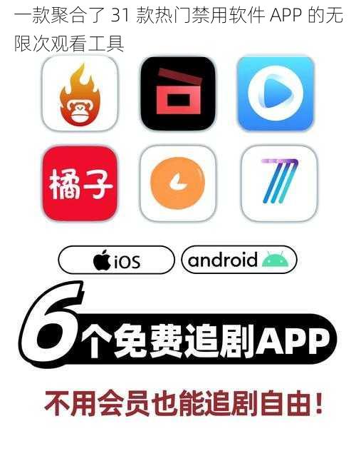 一款聚合了 31 款热门禁用软件 APP 的无限次观看工具