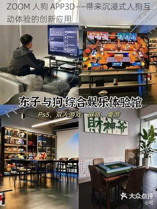 ZOOM 人狗 APP3D——带来沉浸式人狗互动体验的创新应用