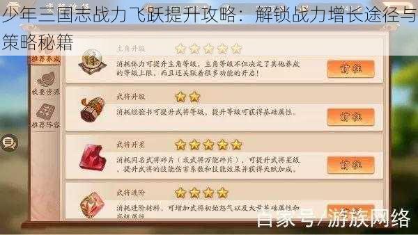 少年三国志战力飞跃提升攻略：解锁战力增长途径与策略秘籍