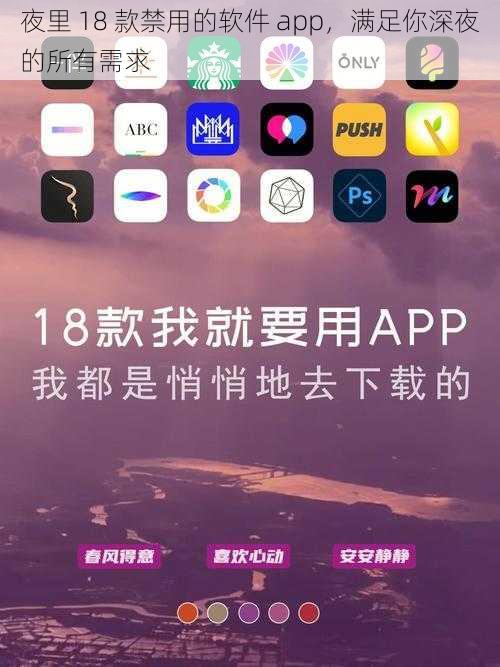 夜里 18 款禁用的软件 app，满足你深夜的所有需求