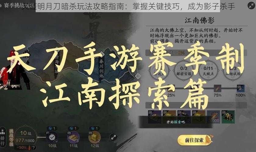 天涯明月刀暗杀玩法攻略指南：掌握关键技巧，成为影子杀手