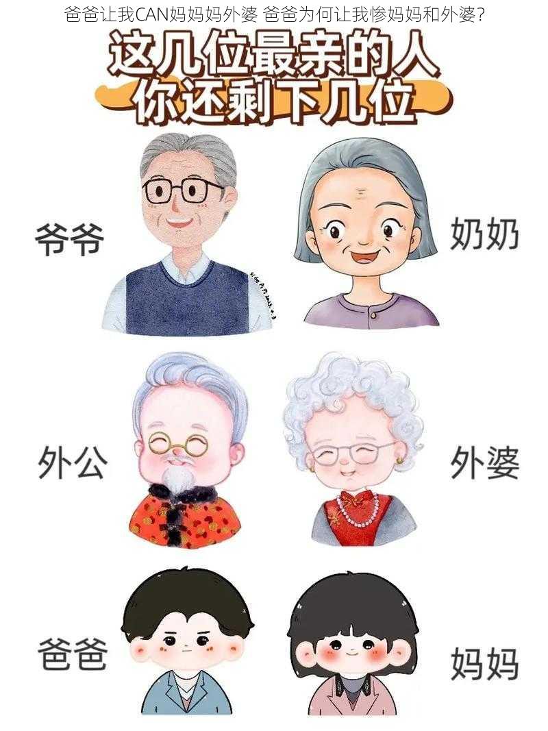 爸爸让我CAN妈妈妈外婆 爸爸为何让我惨妈妈和外婆？