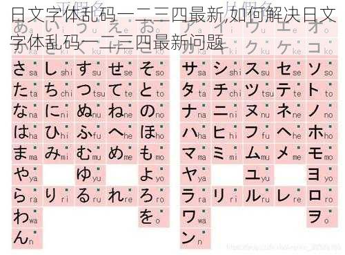 日文字体乱码一二三四最新,如何解决日文字体乱码一二三四最新问题