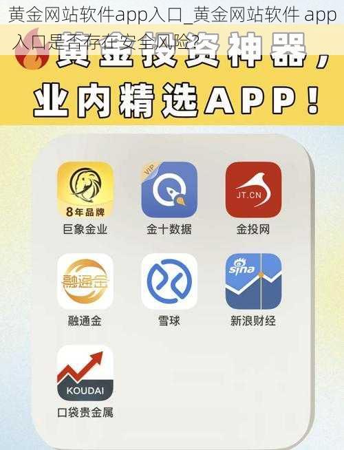 黄金网站软件app入口_黄金网站软件 app 入口是否存在安全风险？