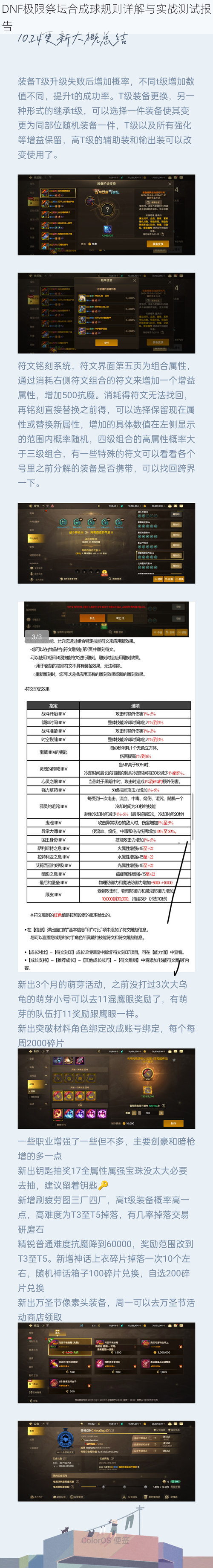 DNF极限祭坛合成球规则详解与实战测试报告