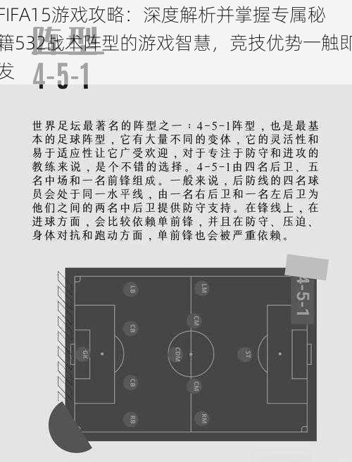 FIFA15游戏攻略：深度解析并掌握专属秘籍532战术阵型的游戏智慧，竞技优势一触即发