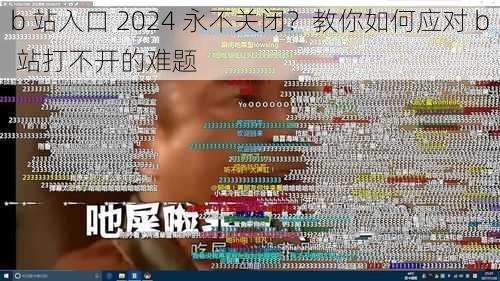 b 站入口 2024 永不关闭？教你如何应对 b 站打不开的难题