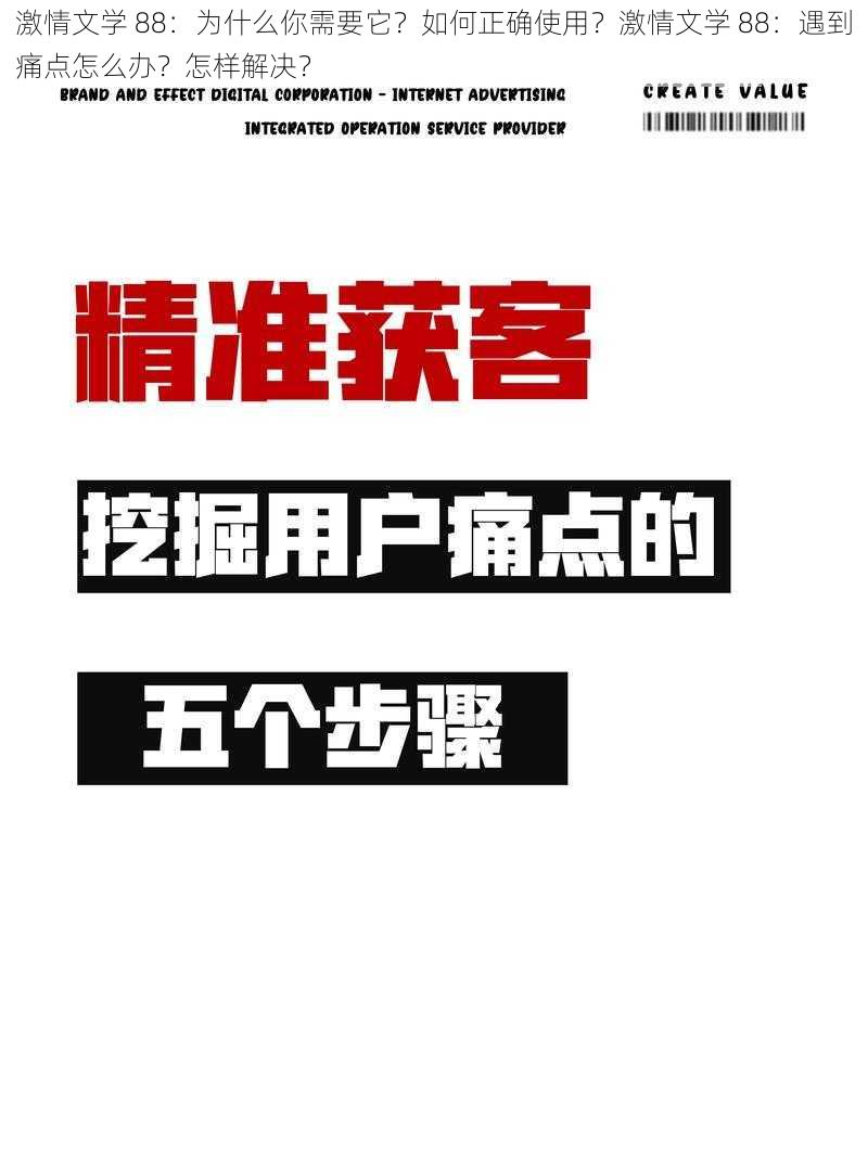 激情文学 88：为什么你需要它？如何正确使用？激情文学 88：遇到痛点怎么办？怎样解决？