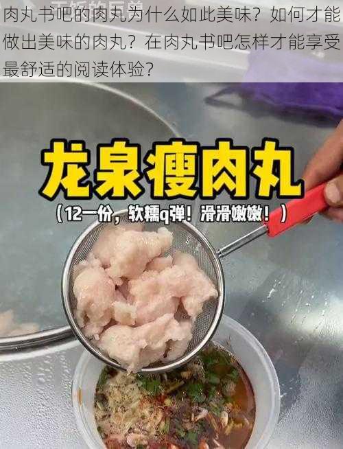 肉丸书吧的肉丸为什么如此美味？如何才能做出美味的肉丸？在肉丸书吧怎样才能享受最舒适的阅读体验？