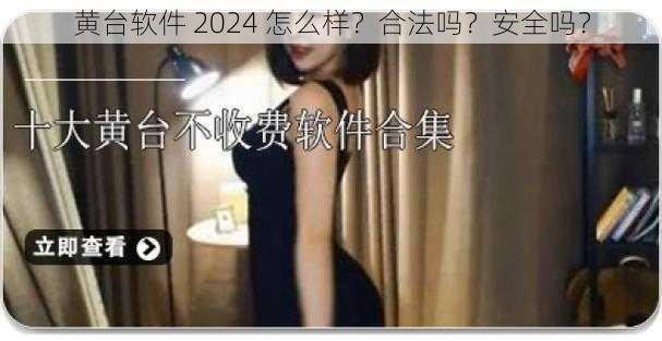 黄台软件 2024 怎么样？合法吗？安全吗？