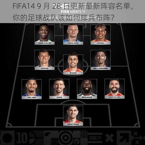 FIFA14 9 月 28 日更新最新阵容名单，你的足球战队该如何排兵布阵？