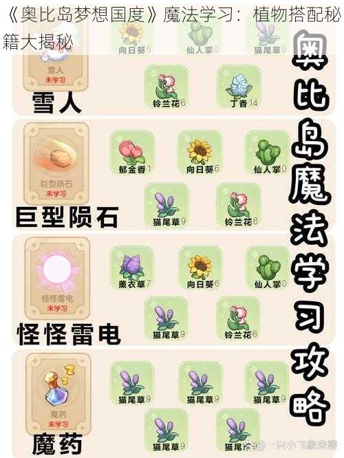 《奥比岛梦想国度》魔法学习：植物搭配秘籍大揭秘