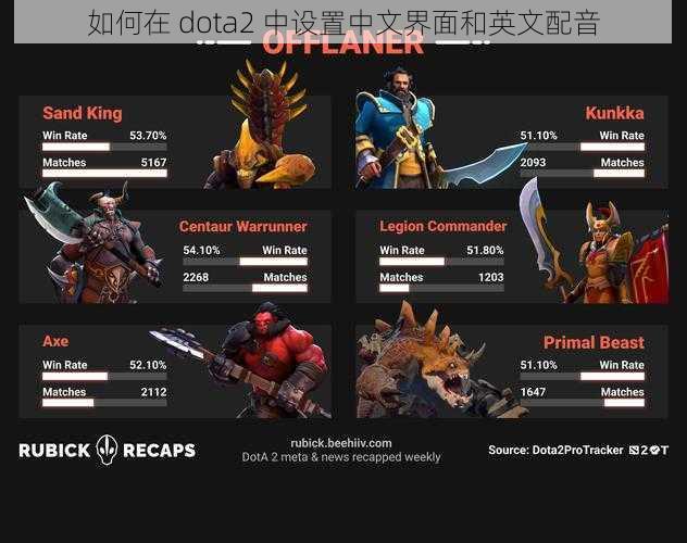 如何在 dota2 中设置中文界面和英文配音