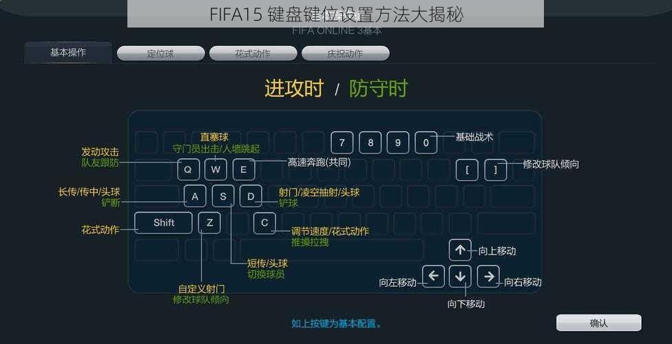 FIFA15 键盘键位设置方法大揭秘