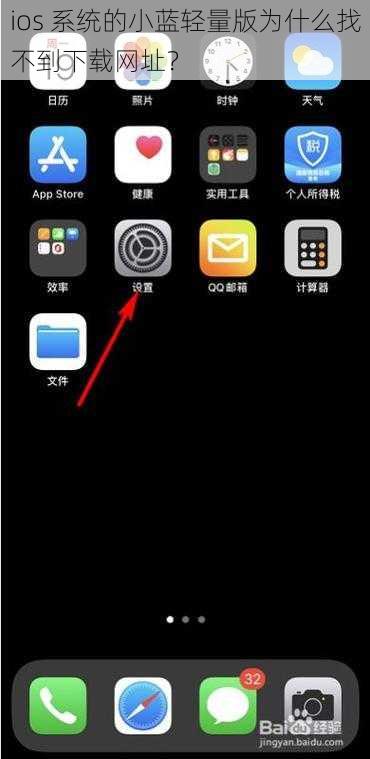 ios 系统的小蓝轻量版为什么找不到下载网址？