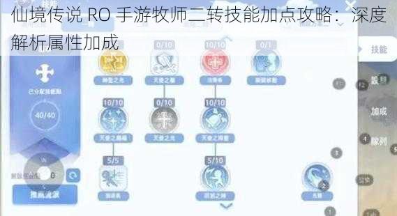 仙境传说 RO 手游牧师二转技能加点攻略：深度解析属性加成