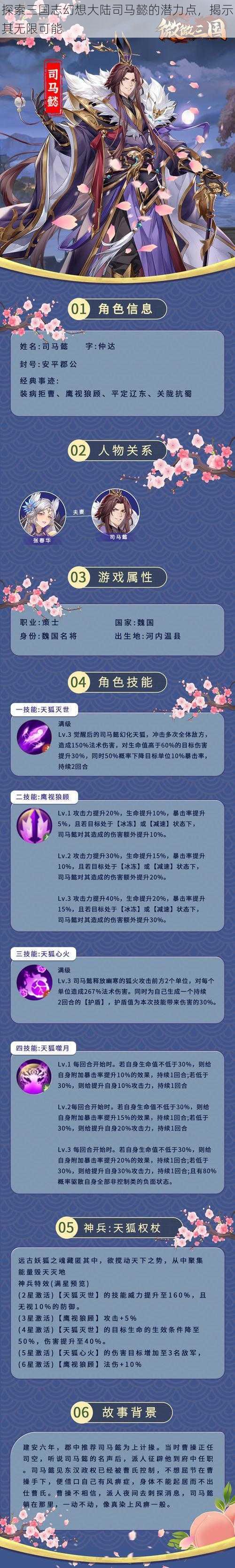 探索三国志幻想大陆司马懿的潜力点，揭示其无限可能