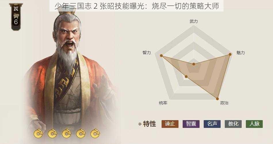 少年三国志 2 张昭技能曝光：烧尽一切的策略大师